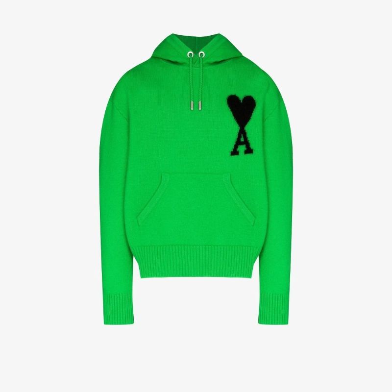 Ami De Couer Intarsia Wool Hoodie