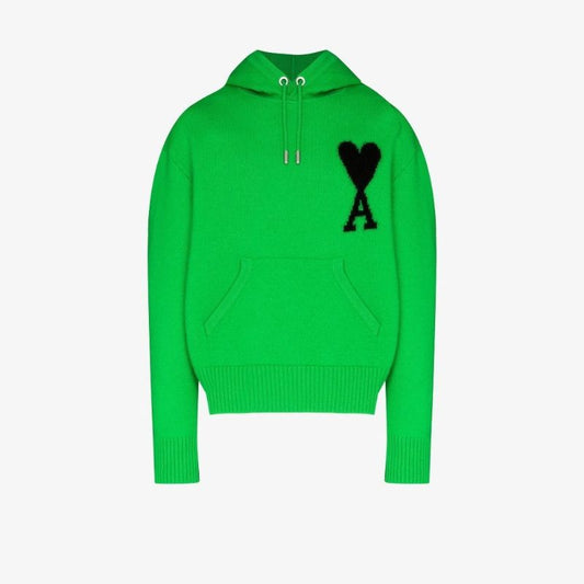 Ami De Couer Intarsia Wool Hoodie