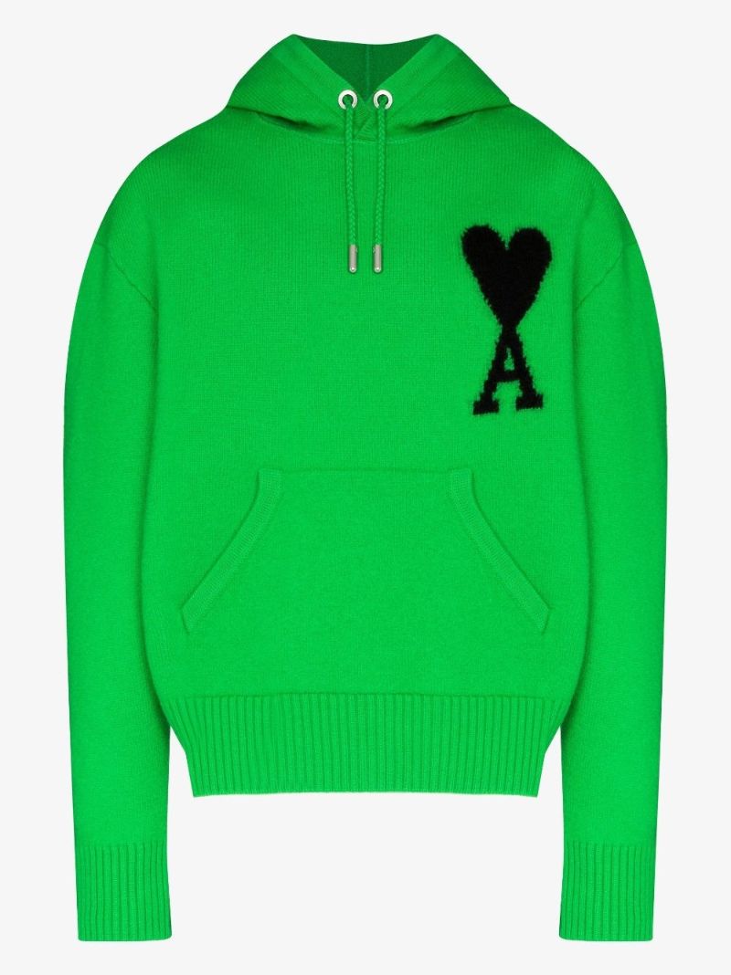 Ami De Couer Intarsia Wool Hoodie