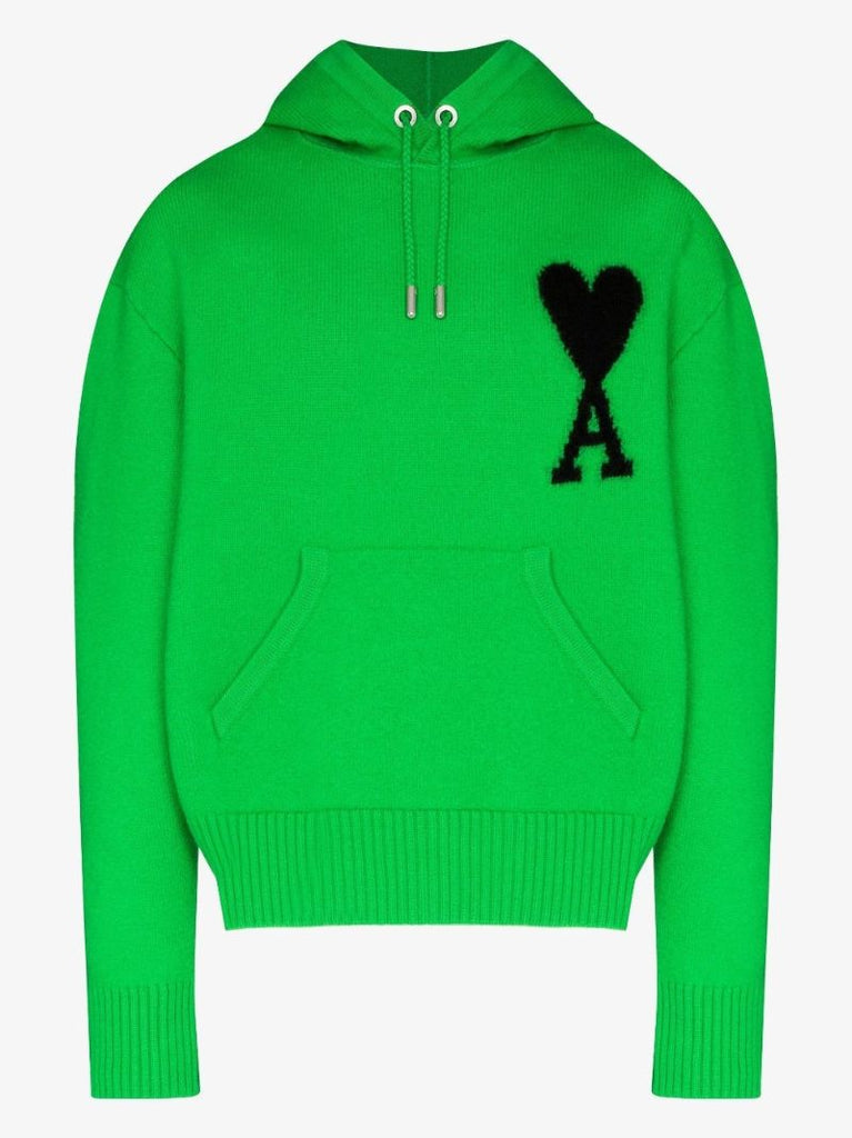 Ami De Couer Intarsia Wool Hoodie