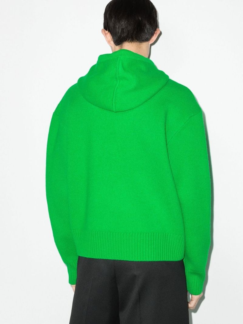 Ami De Couer Intarsia Wool Hoodie