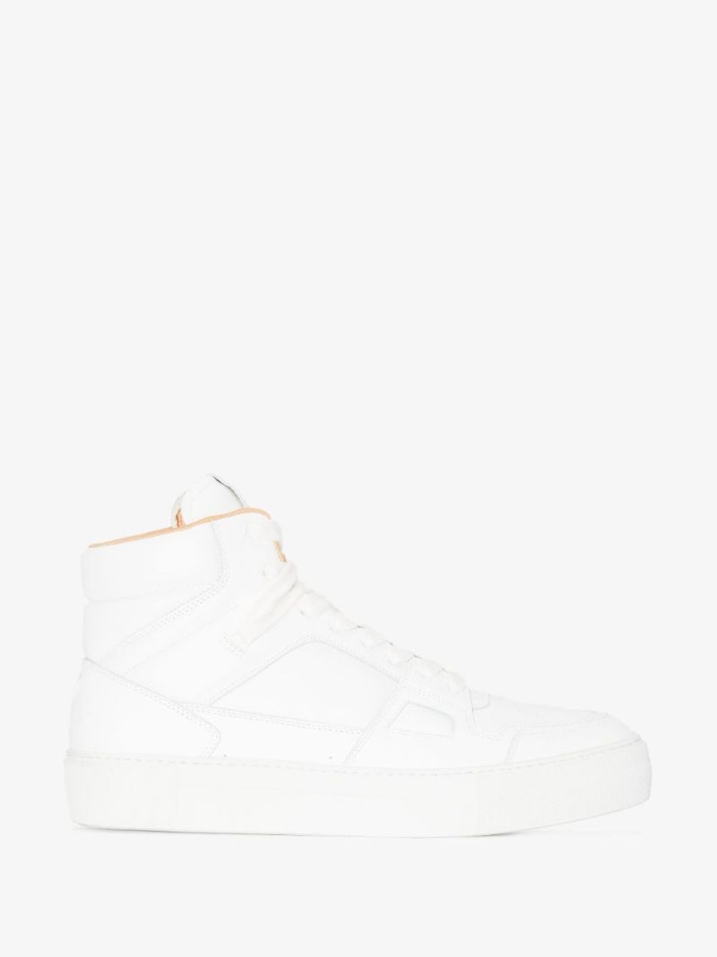White Ami De Coeur Leather Sneakers