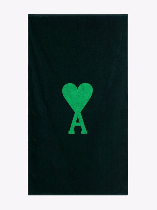 Green Ami De Coeur Cotton Beach Towel