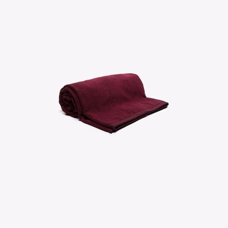 Burgundy Ami De Coeur Cotton Beach Towel