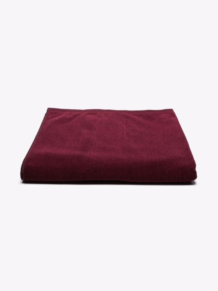 Burgundy Ami De Coeur Cotton Beach Towel