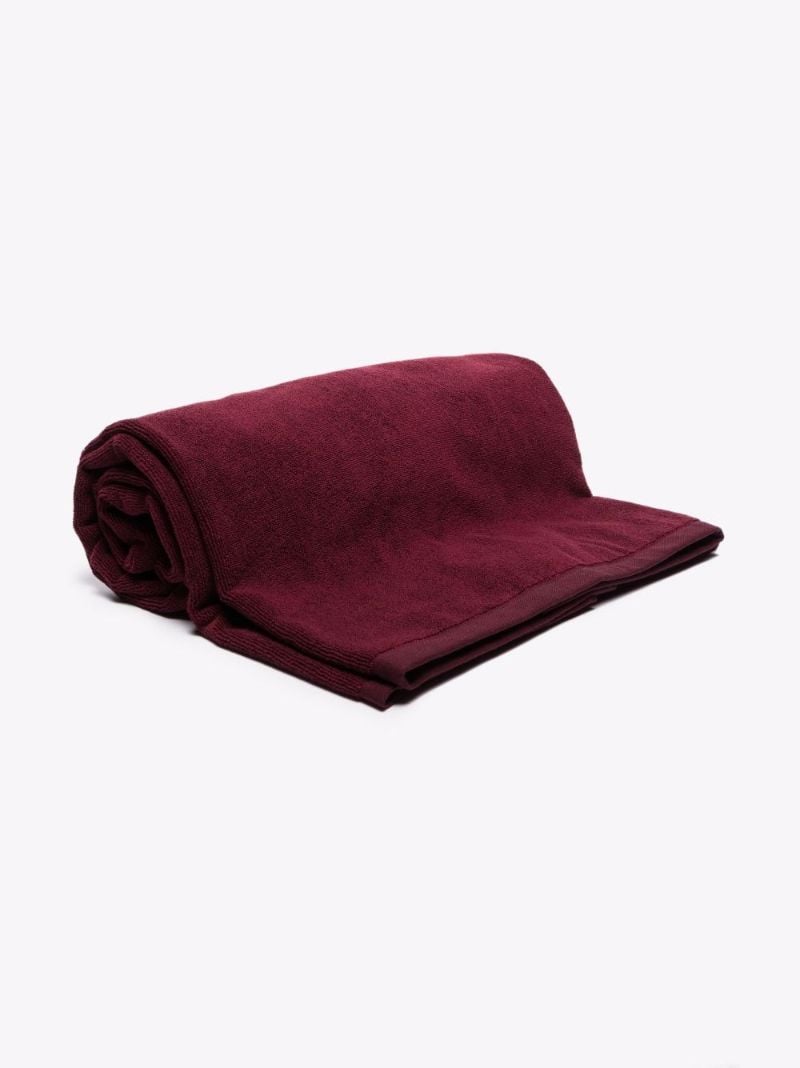 Burgundy Ami De Coeur Cotton Beach Towel