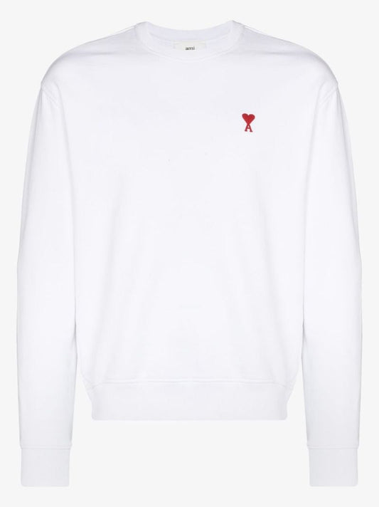White Ami De Coeur Cotton Sweatshirt