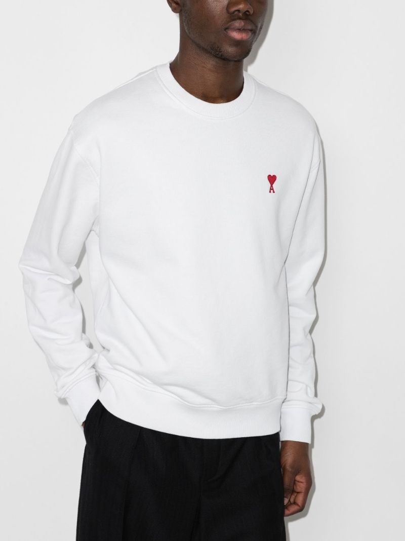 White Ami De Coeur Cotton Sweatshirt