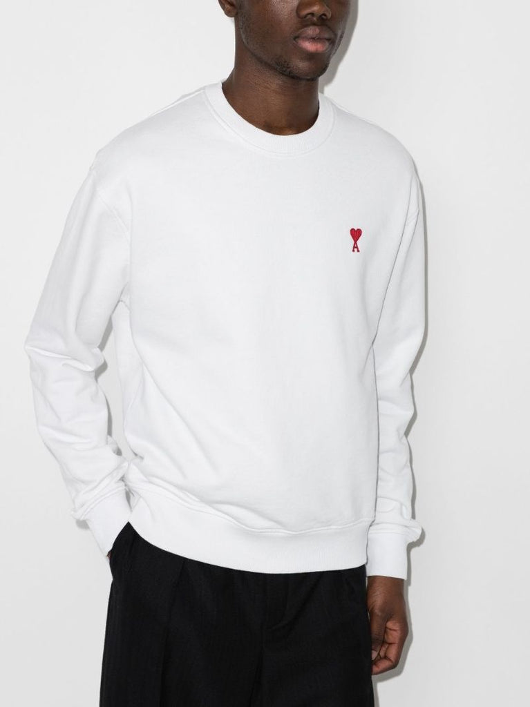 White Ami De Coeur Cotton Sweatshirt
