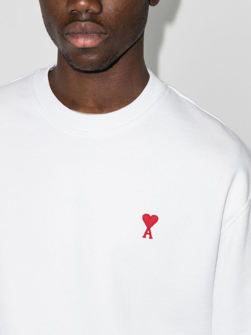 White Ami De Coeur Cotton Sweatshirt