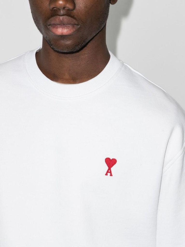 White Ami De Coeur Cotton Sweatshirt