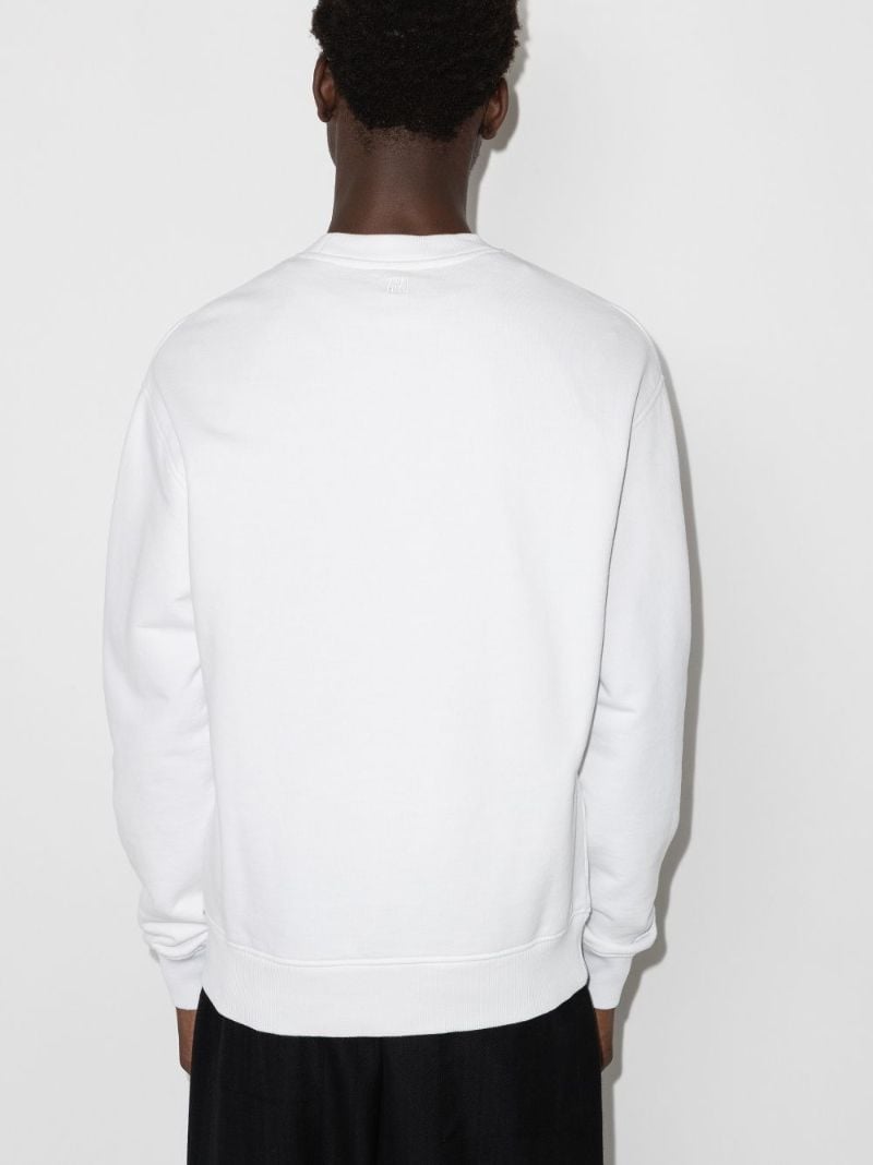 White Ami De Coeur Cotton Sweatshirt