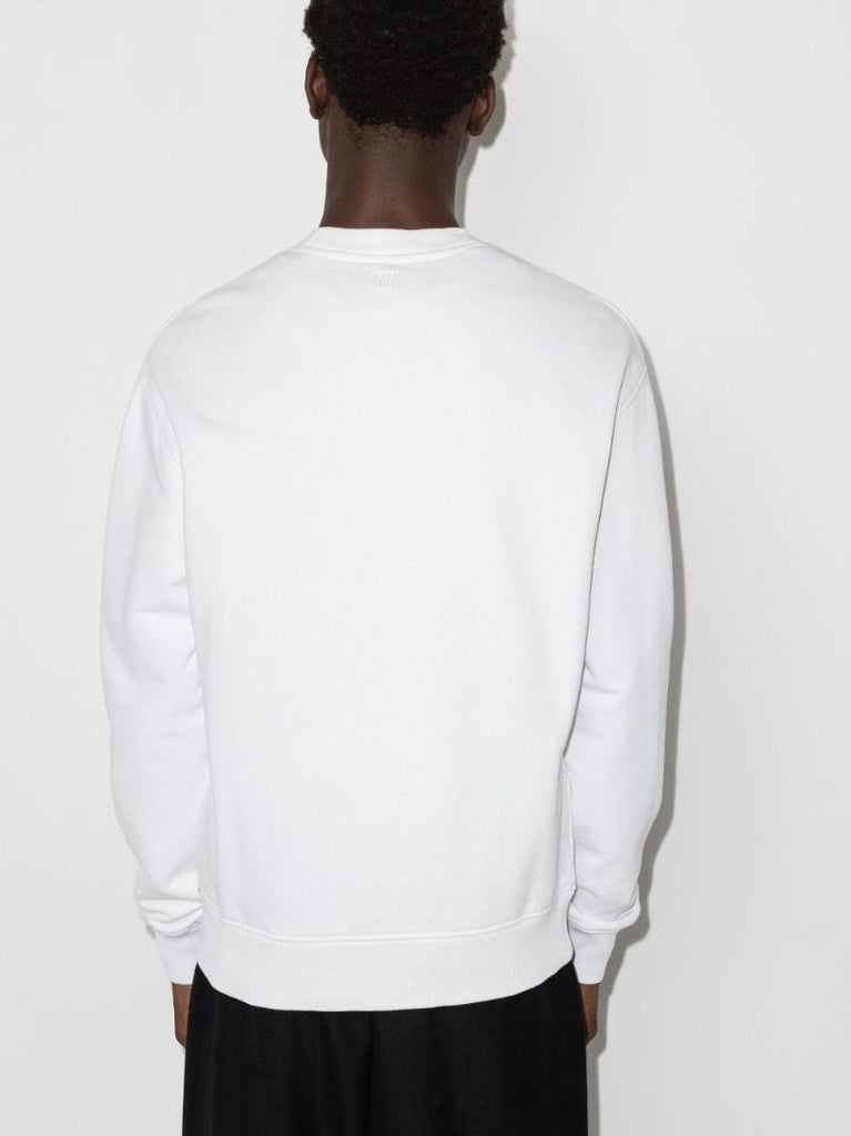 White Ami De Coeur Cotton Sweatshirt