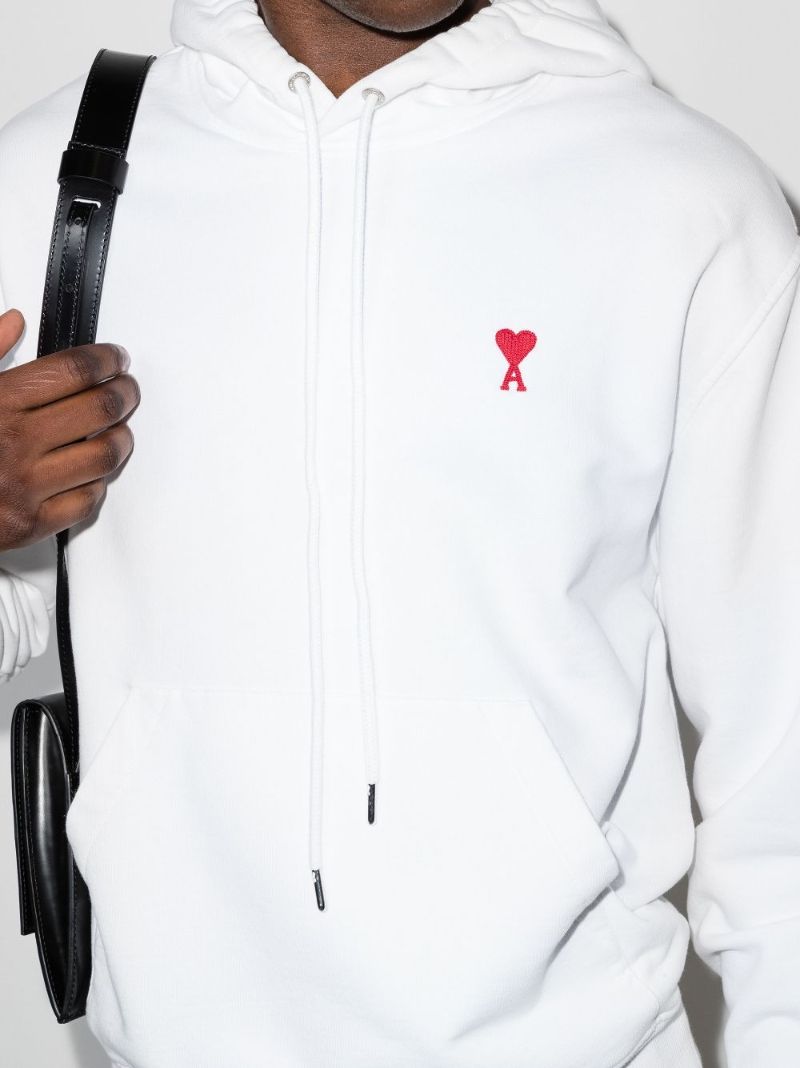 White Ami De CÃ_x0085_â_x0080__x009c_ur Organic Cotton Hoodie