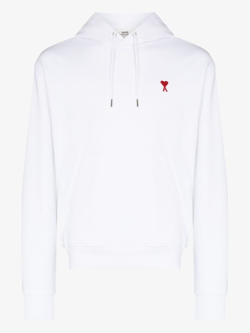 White Ami De CÃ_x0085_â_x0080__x009c_ur Organic Cotton Hoodie