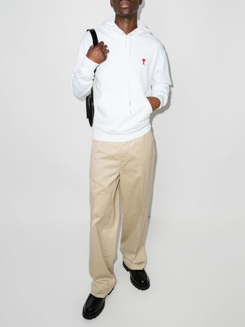 White Ami De CÃ_x0085_â_x0080__x009c_ur Organic Cotton Hoodie