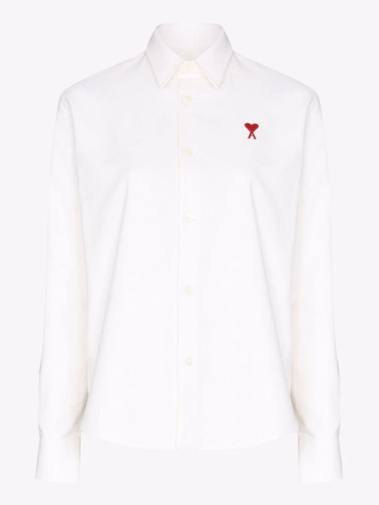 Ami Top Shrt Cn Ls Sml Logo Frnt Rlxd Fi
