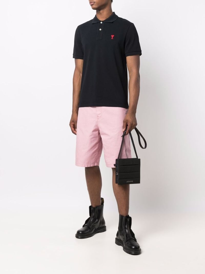 Black Ami De Coeur Organic-cotton Polo Shirt