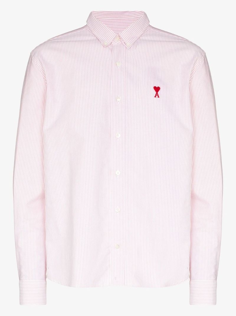 Pink Ami De Coeur Striped Cotton Shirt