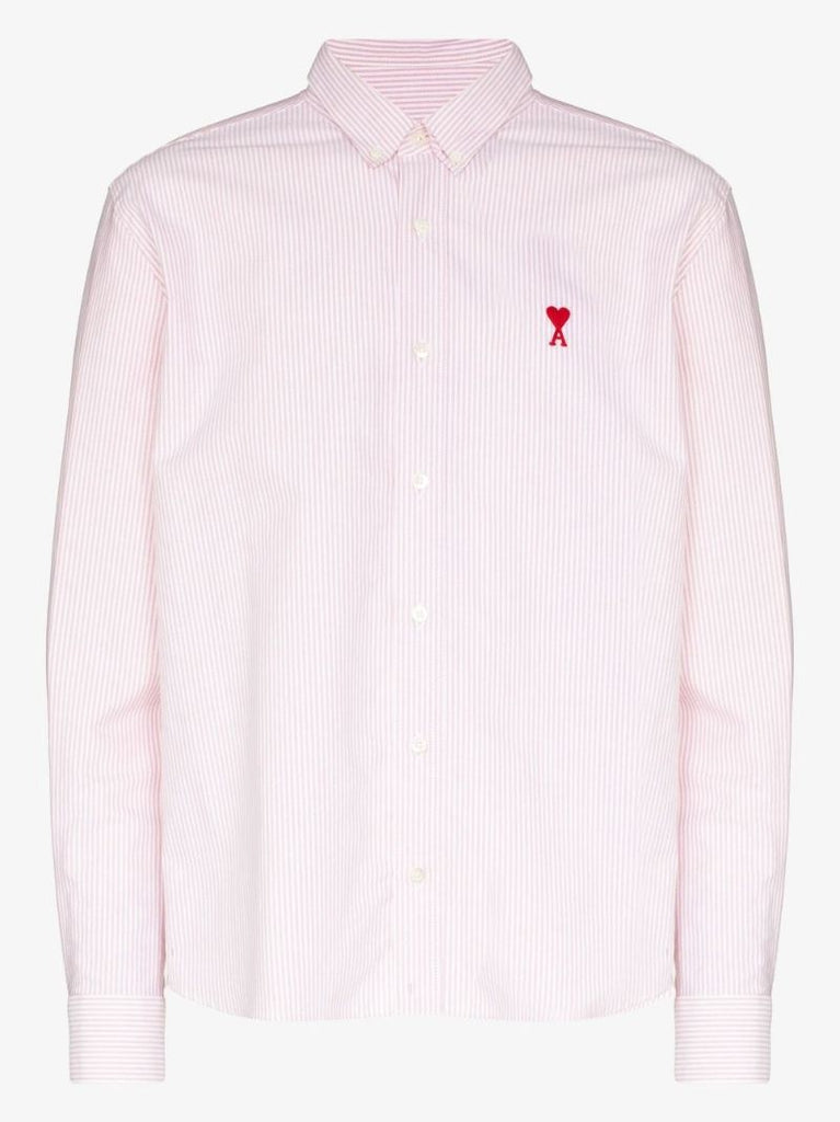 Pink Ami De Coeur Striped Cotton Shirt