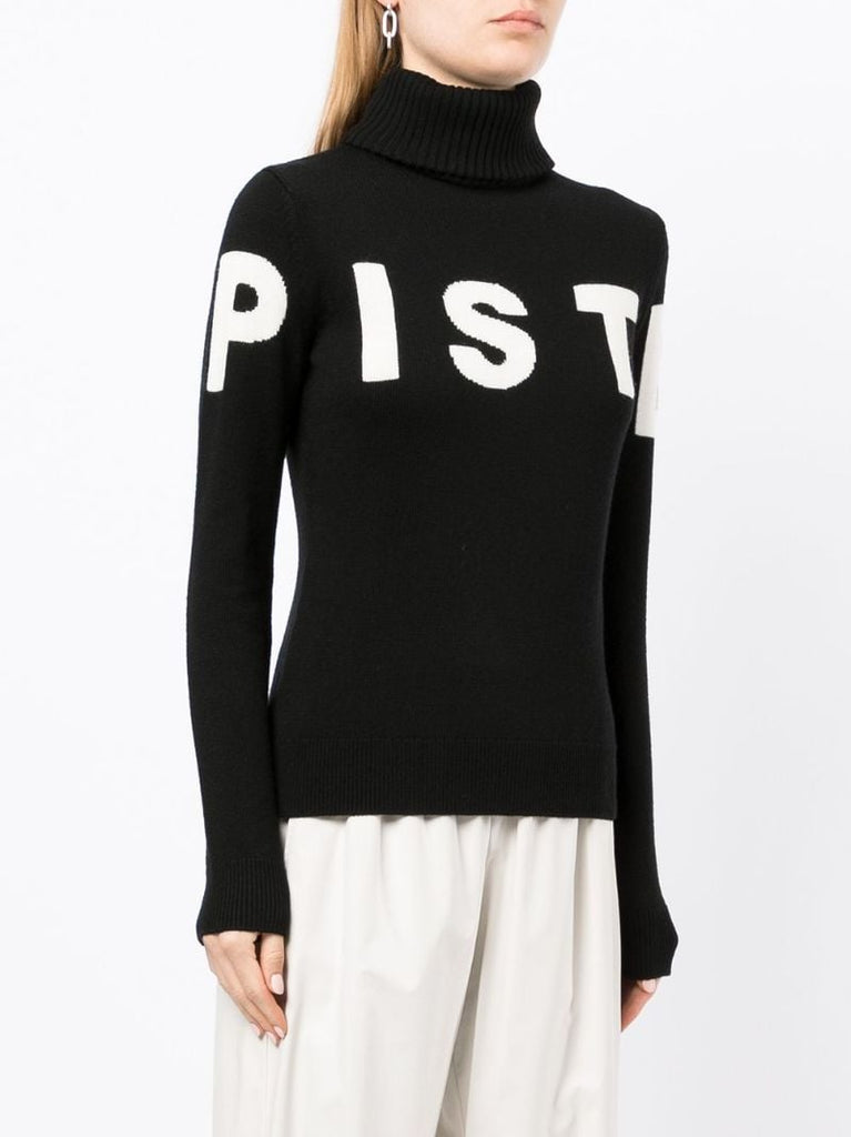 Black Piste Wool Sweater