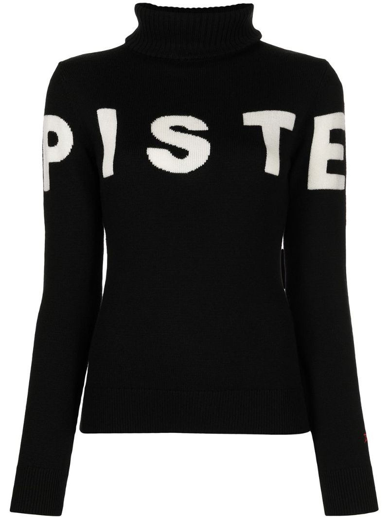 Black Piste Wool Sweater