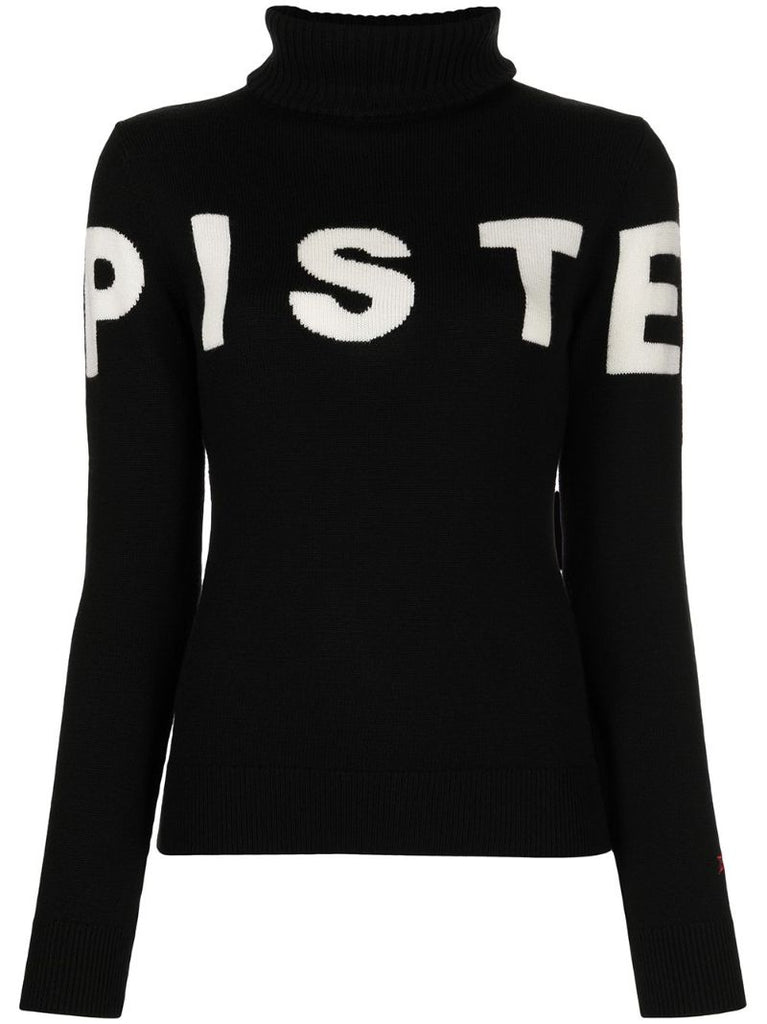 Black Piste Wool Sweater
