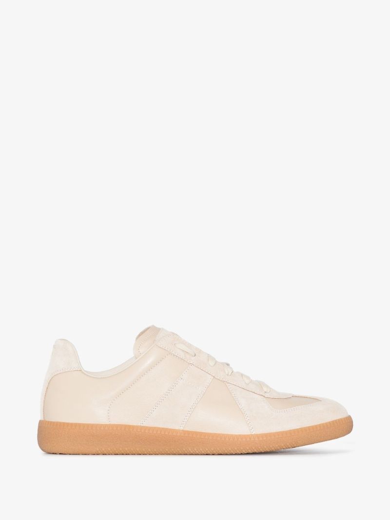 Neutral Replica Suede Sneakers