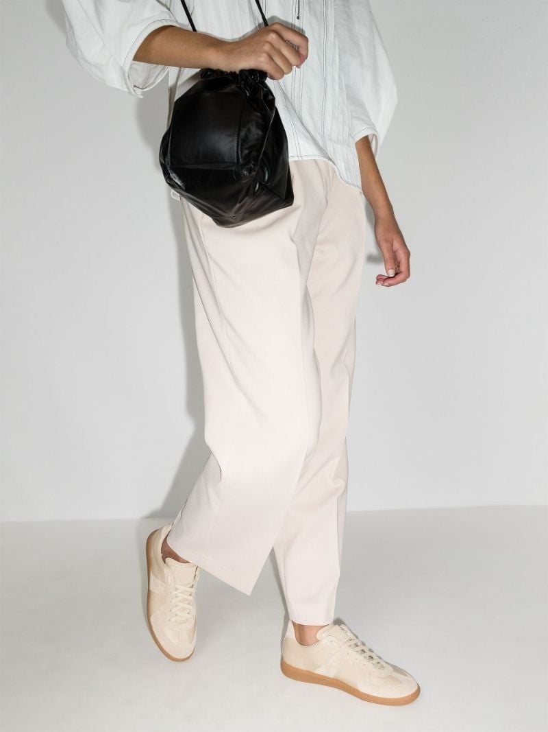 Neutral Replica Suede Sneakers