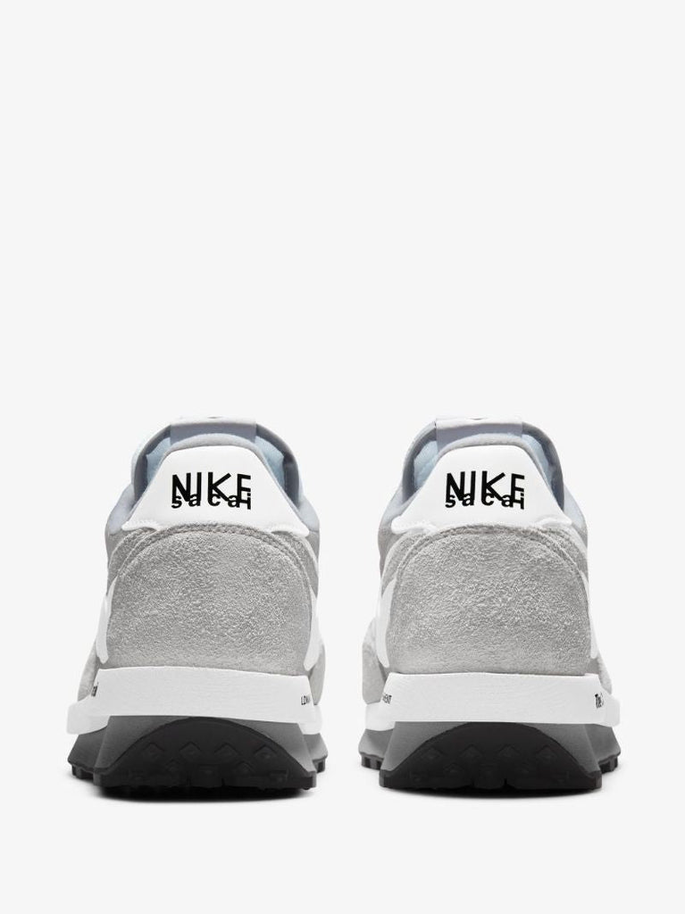 X Sacai X Fragment Grey Ldwaffle Sneakers