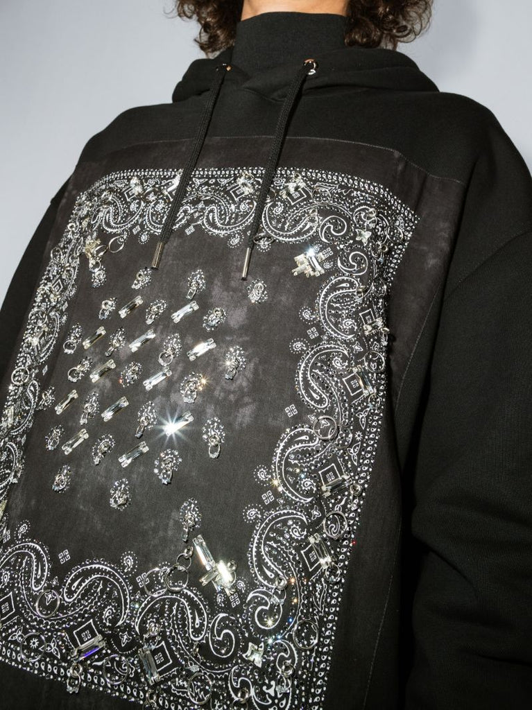Bandana Print Hoodie