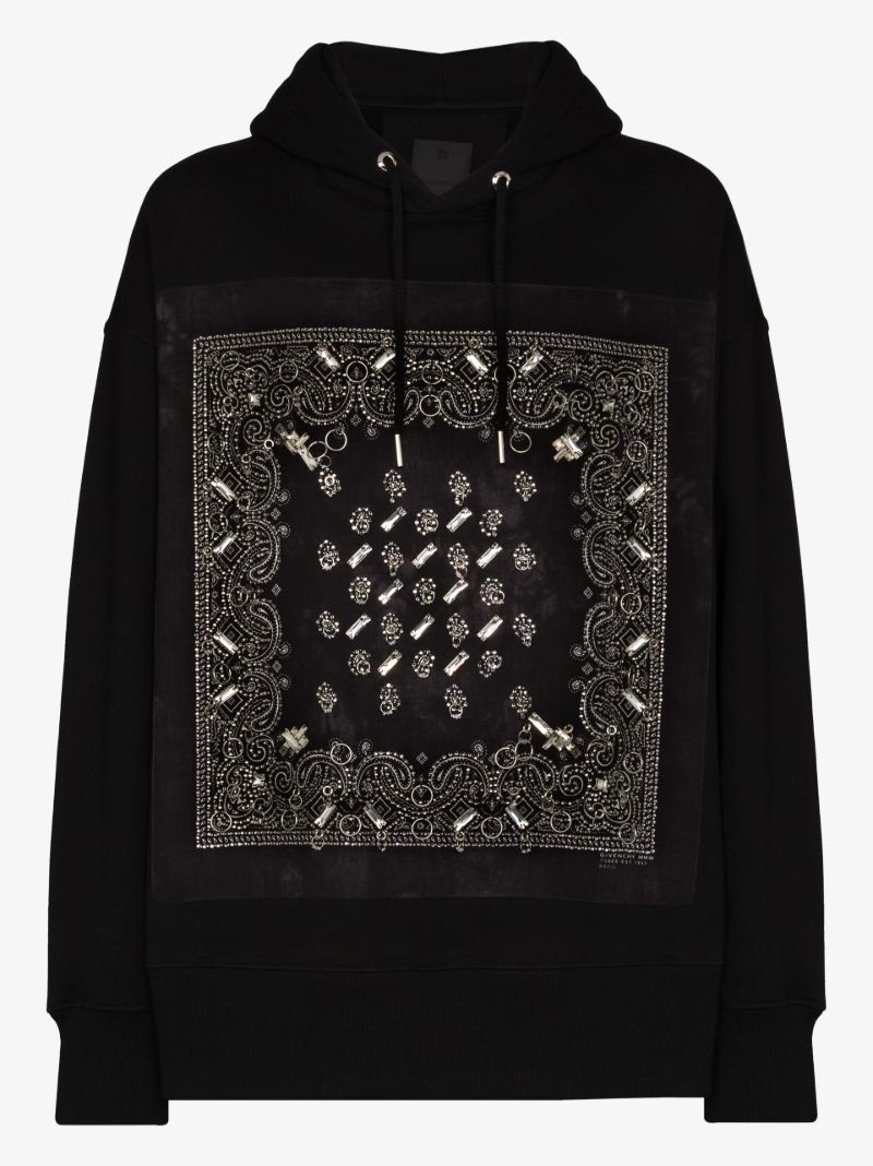 Bandana Print Hoodie