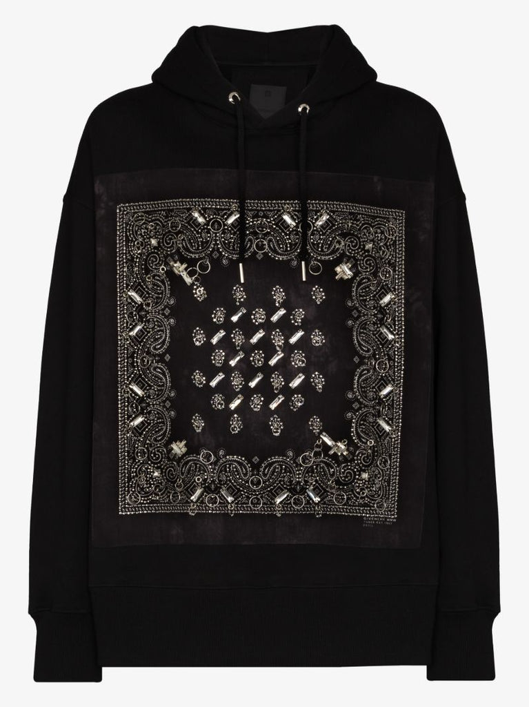 Bandana Print Hoodie