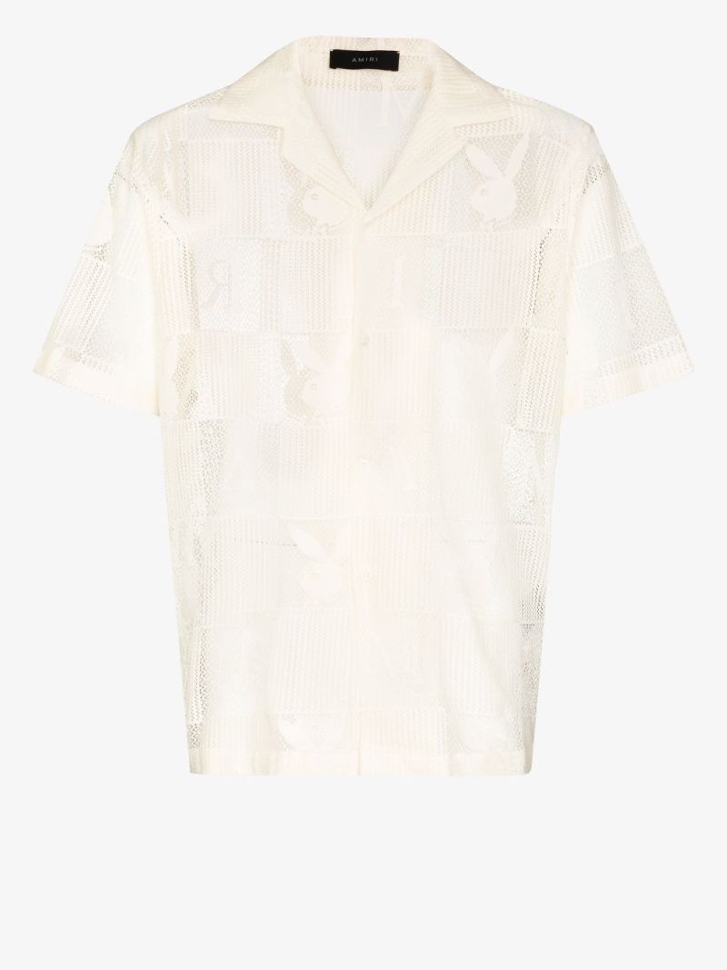 X Playboy Bunny Logo Patchwork Shirt