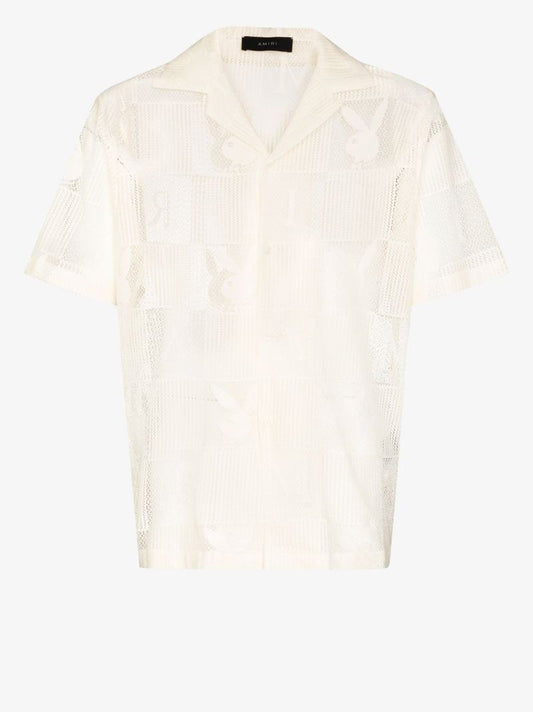 X Playboy Bunny Logo Patchwork Shirt