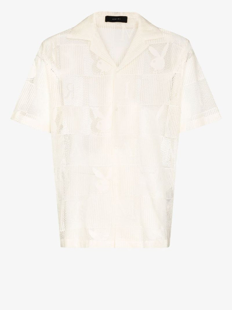 X Playboy Bunny Logo Patchwork Shirt