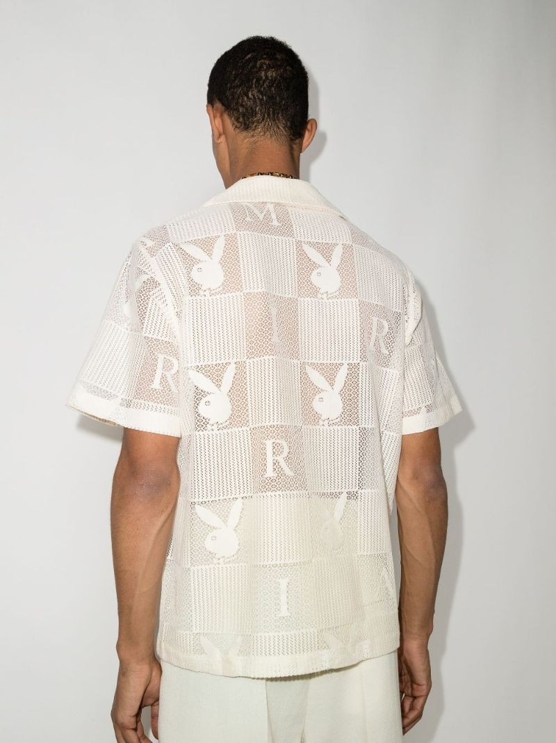 X Playboy Bunny Logo Patchwork Shirt