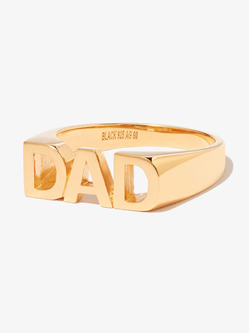 Gold-plated Dad Ring