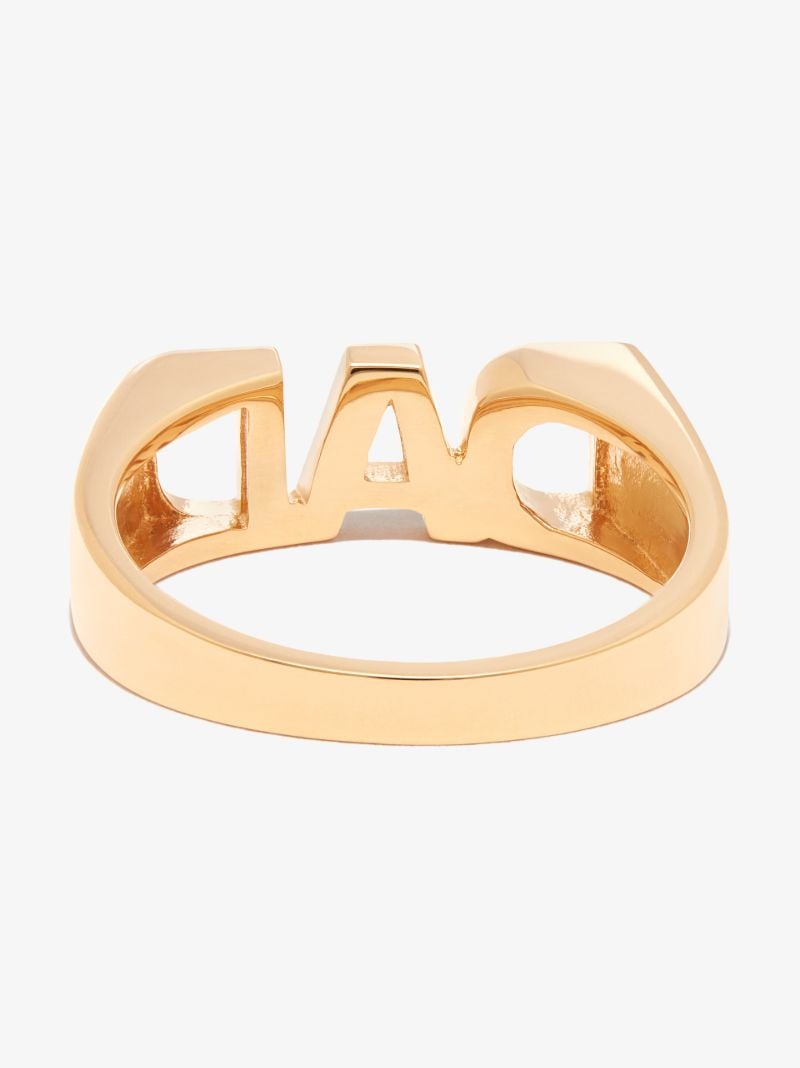 Gold-plated Dad Ring