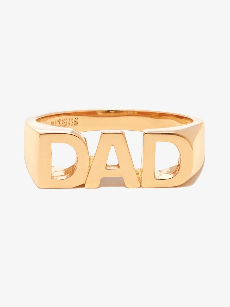 Gold-plated Dad Ring