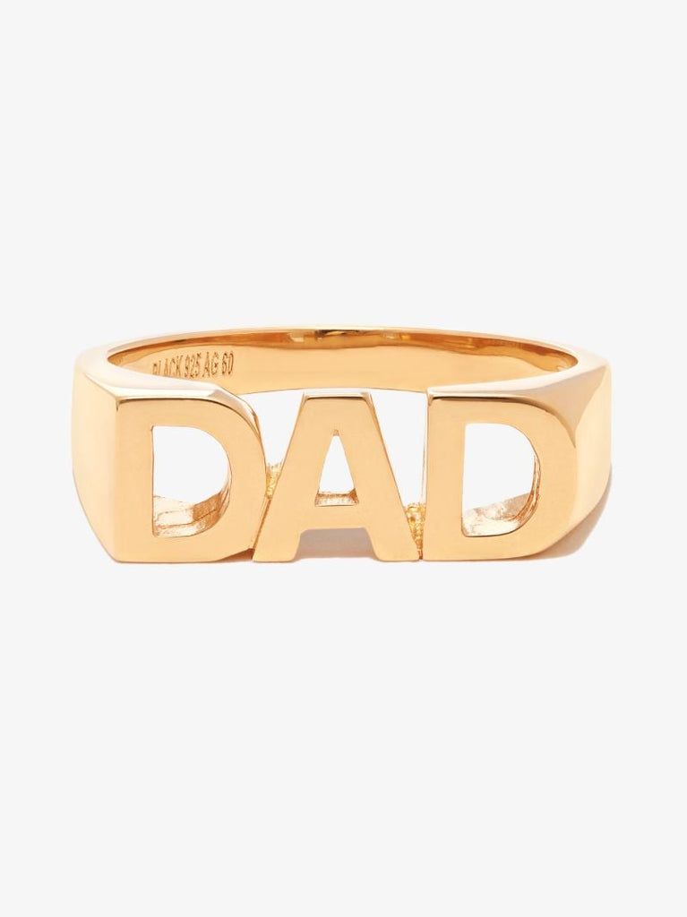 Gold-plated Dad Ring