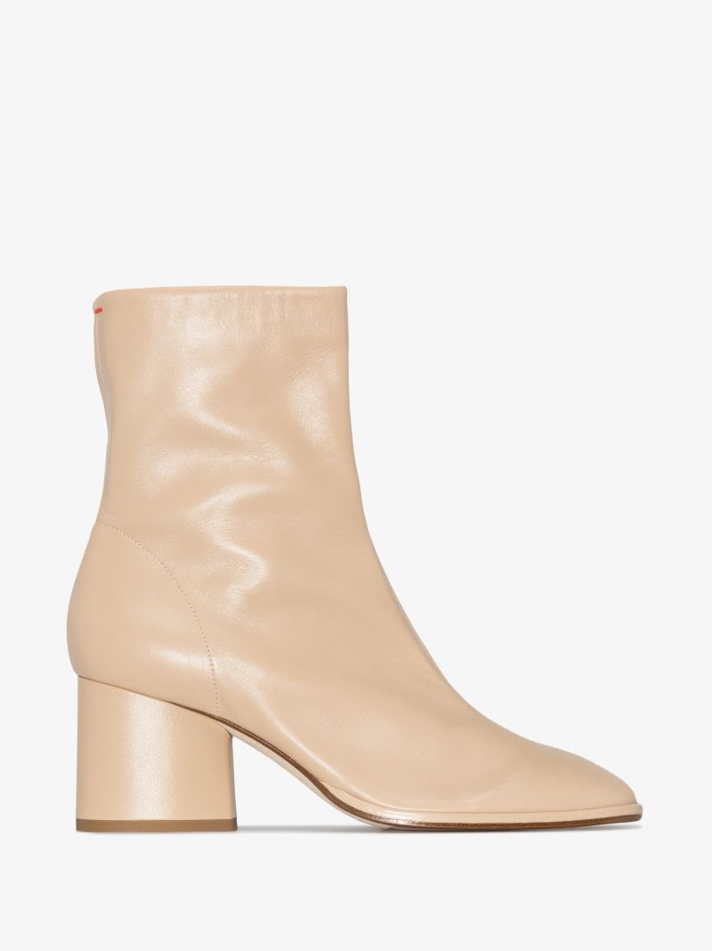 Neutral Andreia 70 Leather Ankle Boots