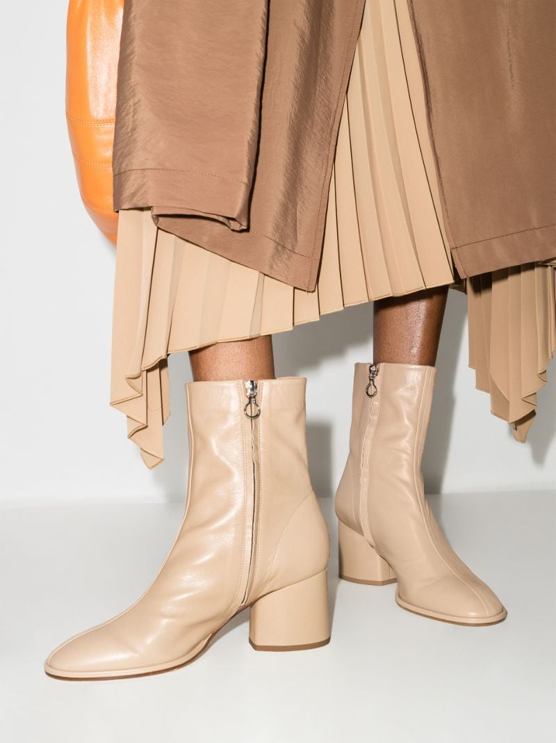 Neutral Andreia 70 Leather Ankle Boots