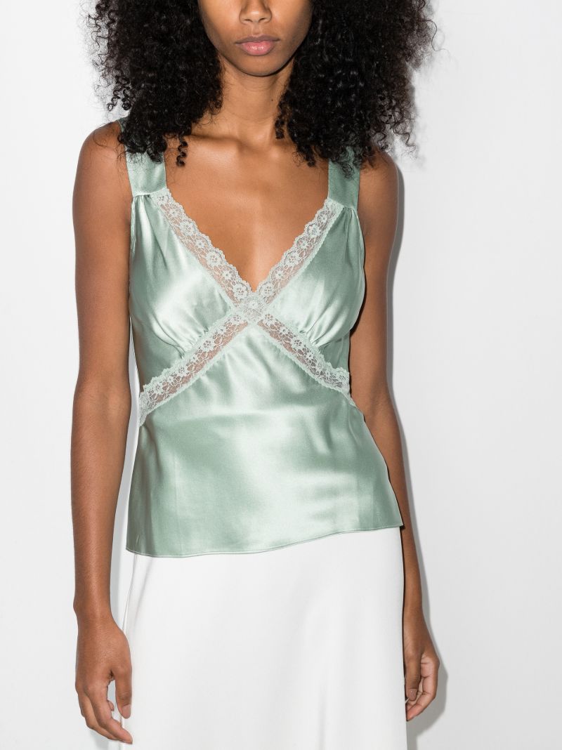 Vendome Lace Silk Top