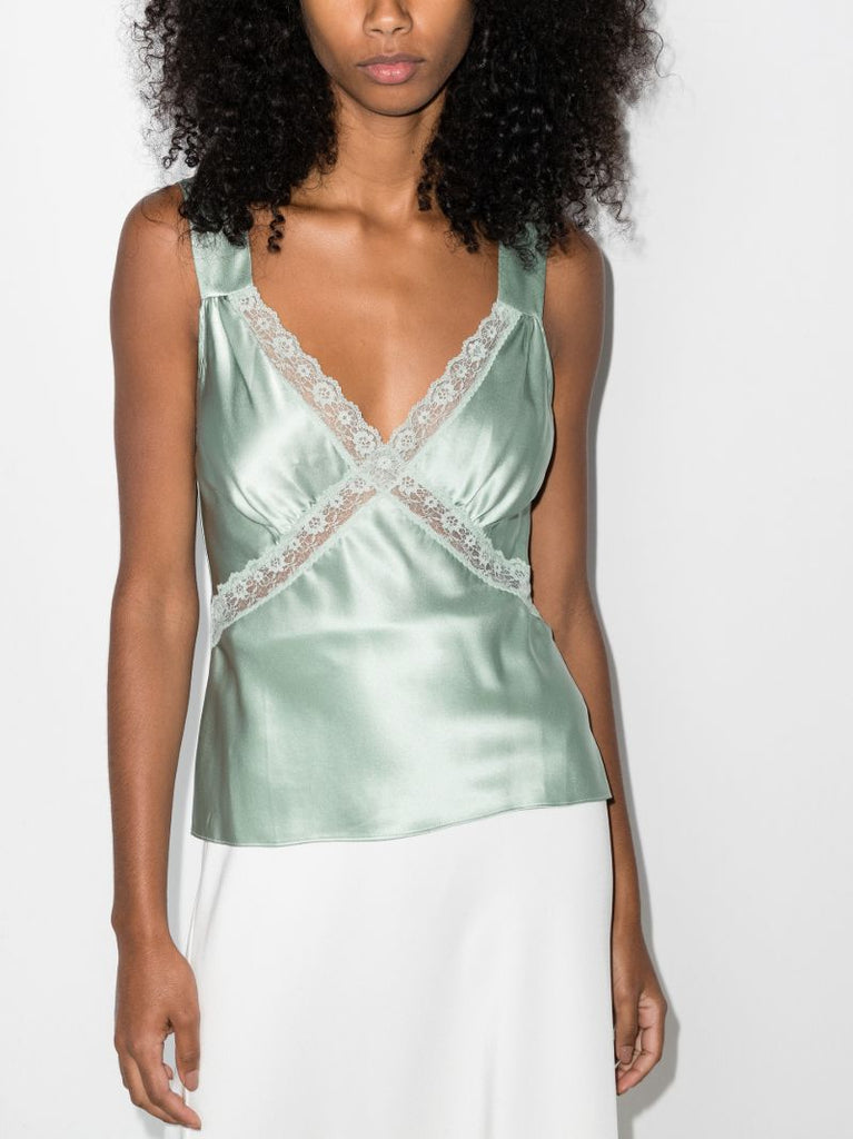 Vendome Lace Silk Top
