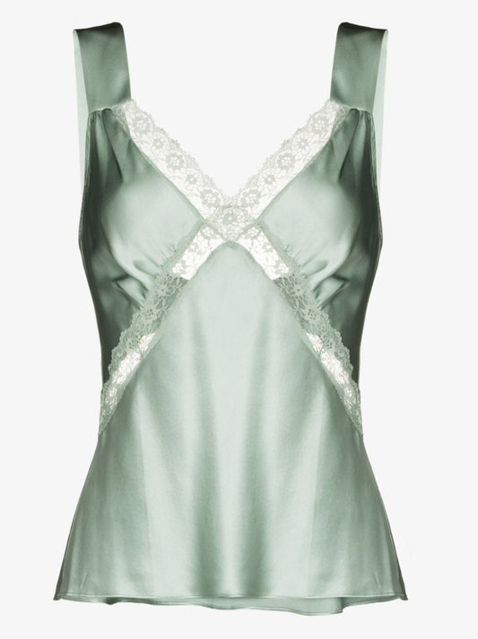 Vendome Lace Silk Top