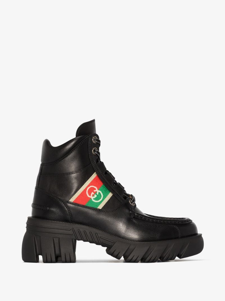 Black Romance 30 Leather Ankle Boots