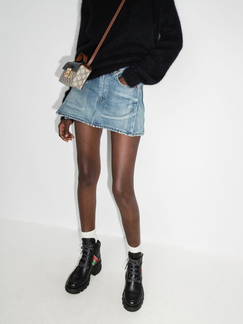 Black Romance 30 Leather Ankle Boots