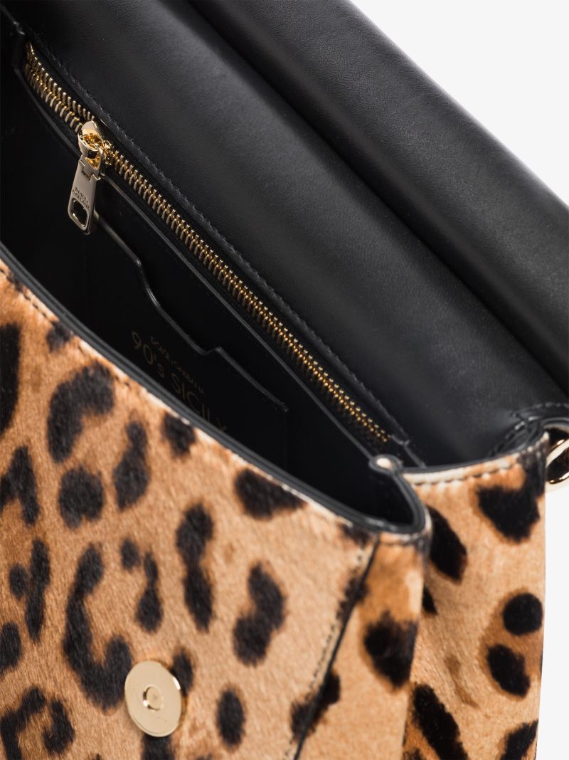 Brown Sicily Medium Leopard Tote Bag