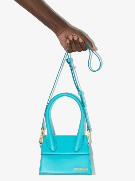 Blue Le Chiquito Moyen Leather Mini Bag